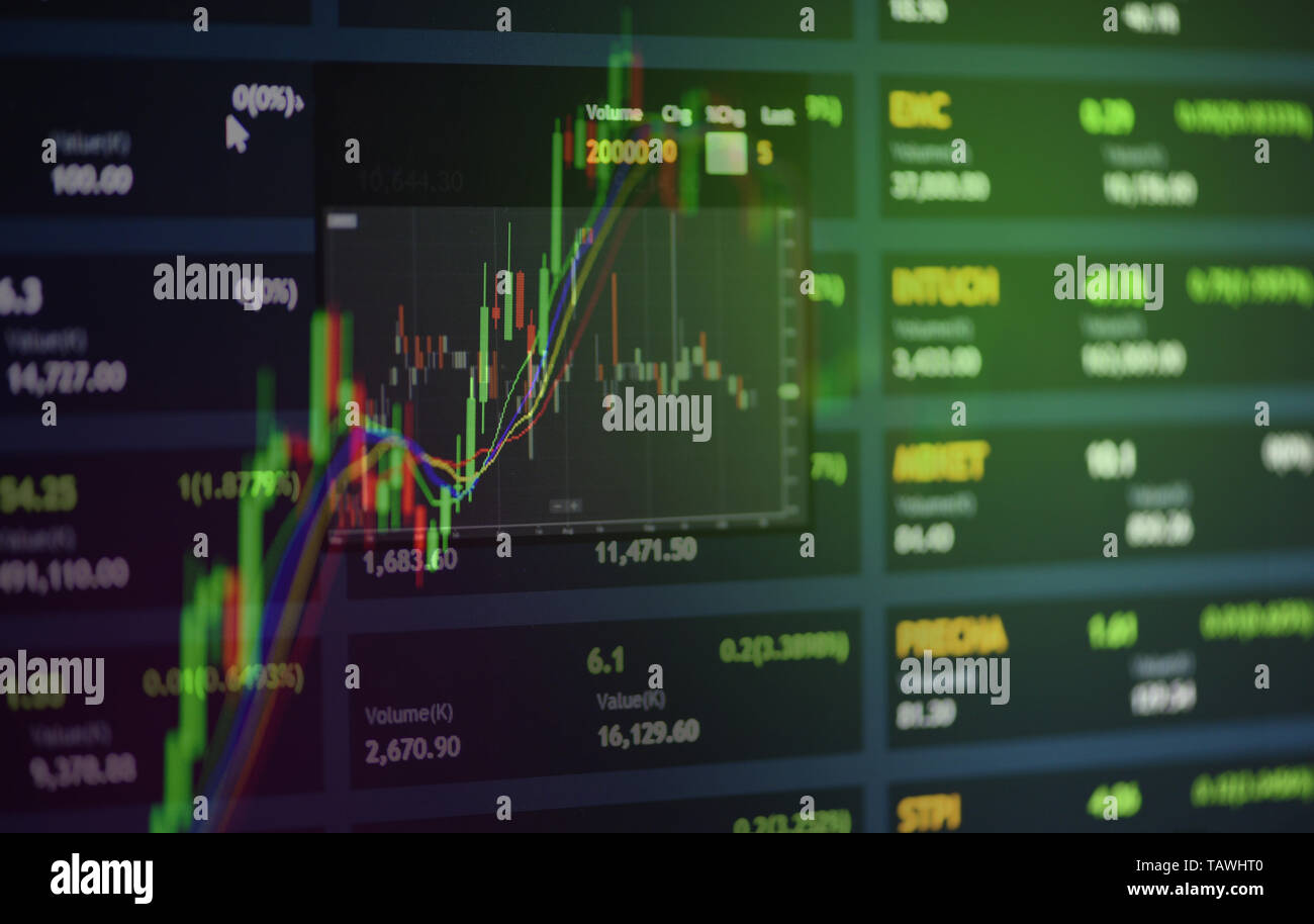 Stock Exchange Market Or Forex Trading Graph Analysis Investment - 